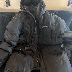 Black Puffy Winter Coat & Vest